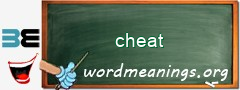 WordMeaning blackboard for cheat